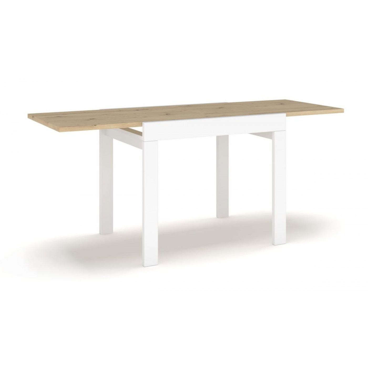 Стол Твист 690*900 (бук, белый, крышка - дуб артисан)