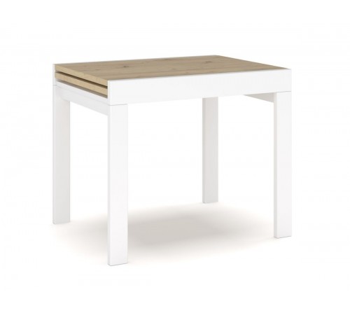 Стол Твист 690*900 (бук, белый, крышка - дуб артисан)