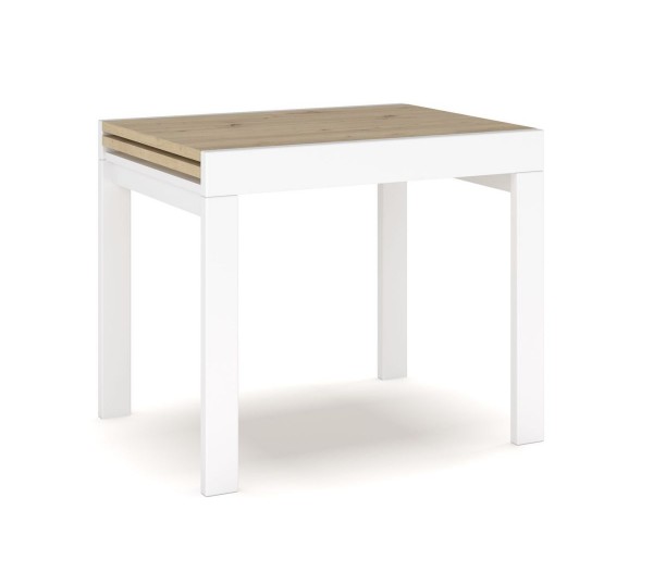 Стол Твист 690*900 (бук, белый, крышка - дуб артисан)