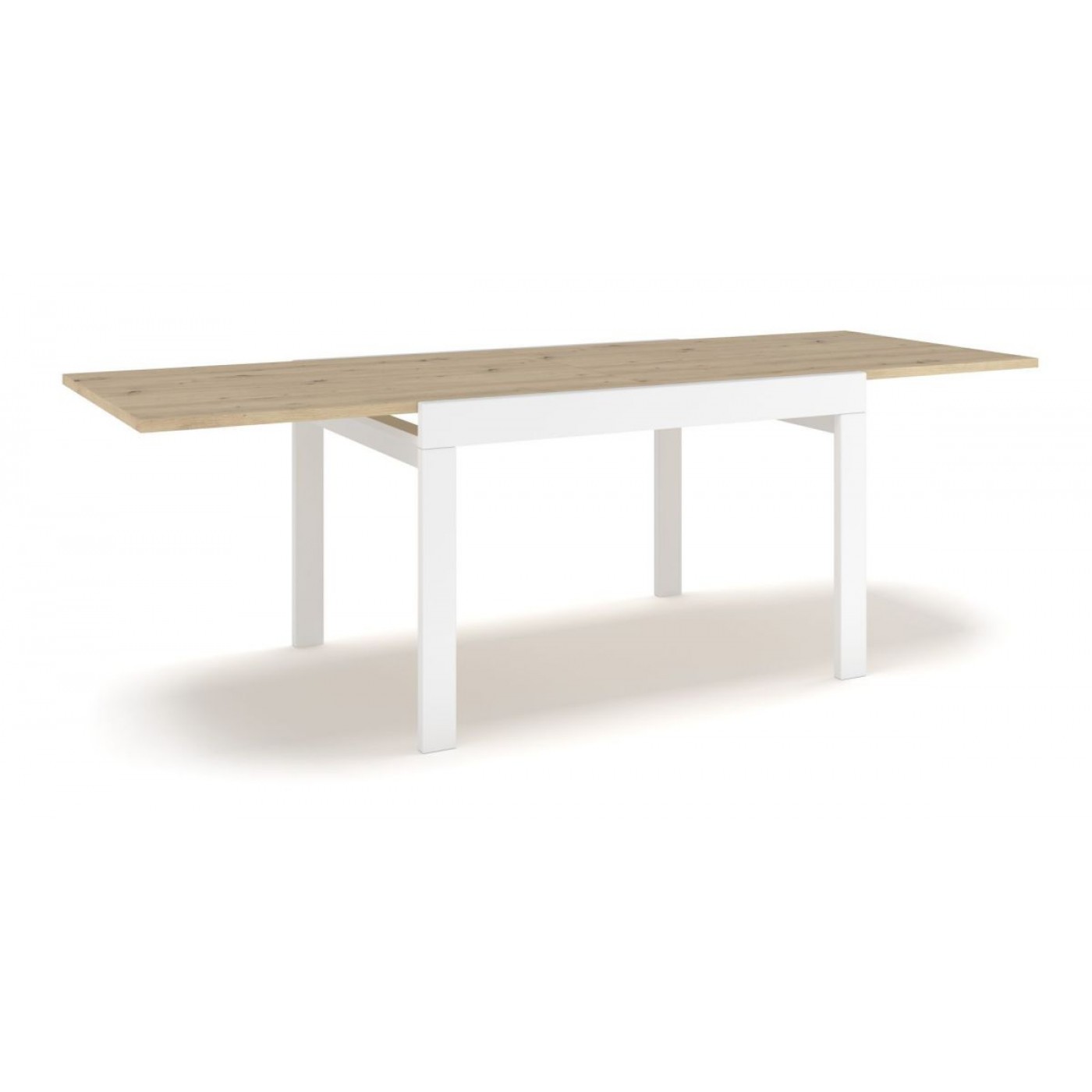 Стол Твист 900*1200 (бук, белый, крышка - дуб артисан)