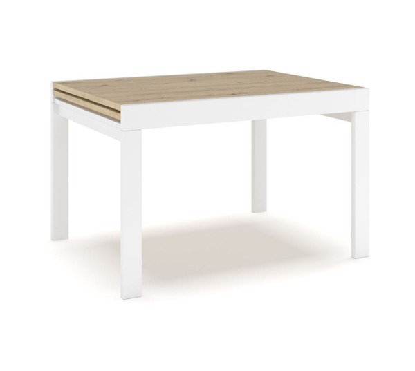 Стол Твист 900*1200 (бук, белый, крышка - дуб артисан)