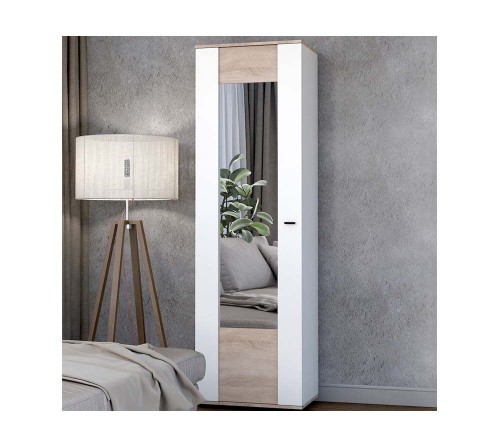 Марс ДСП шкаф с зеркалом 550х340х2000h