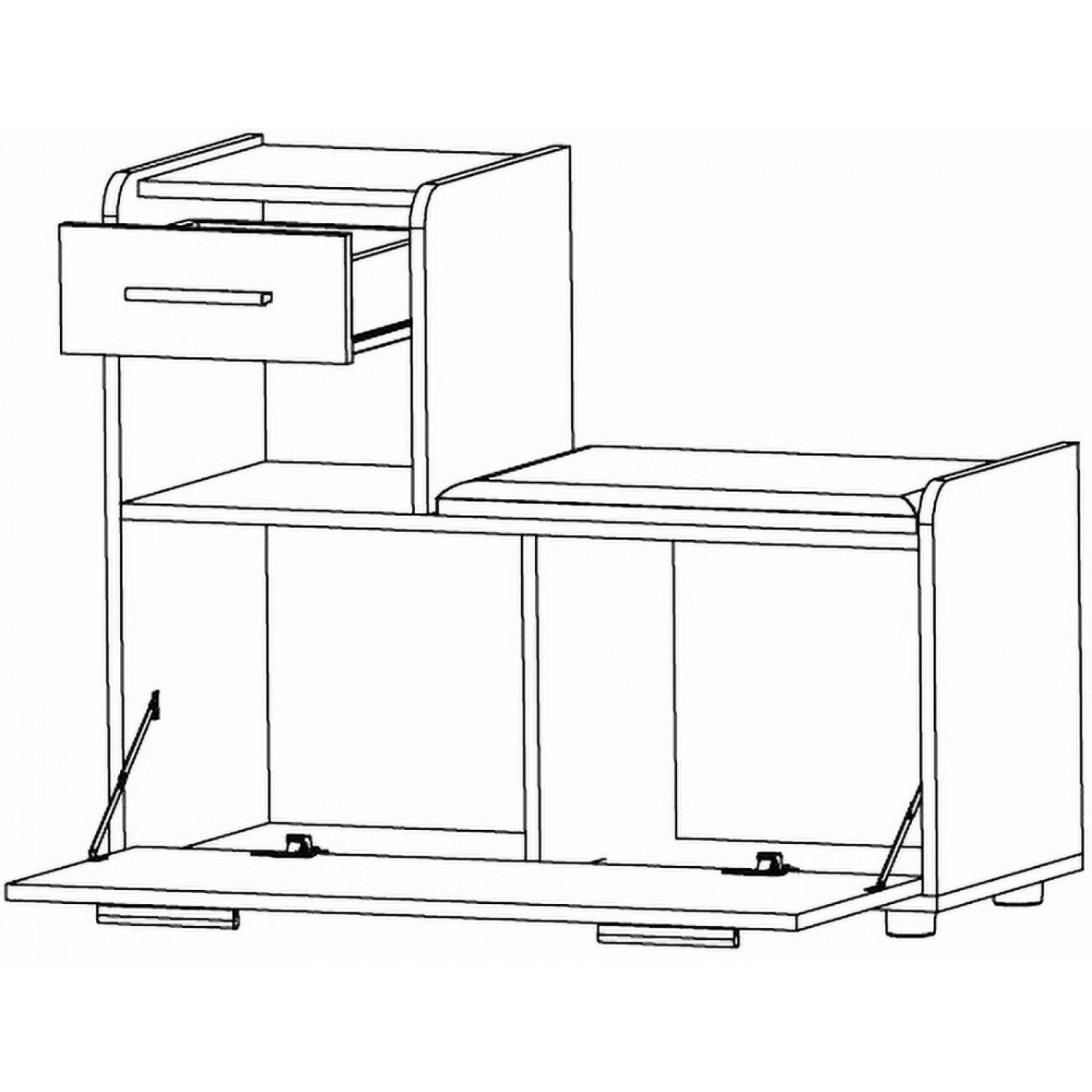 Тандем тумба для взуття ( ЛІВА, ПРАВА ) (в т.ч. 1 подушка)