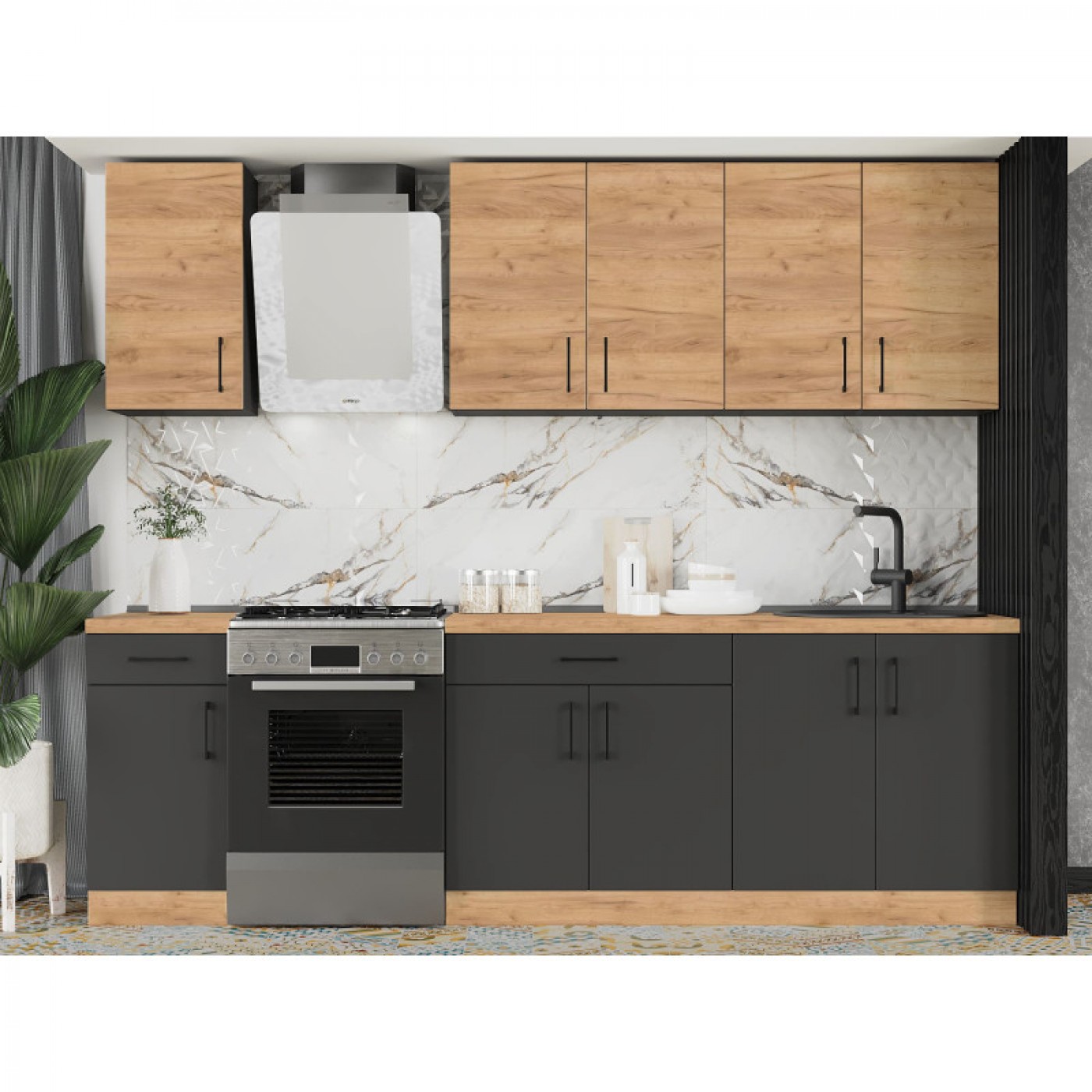 КОМПЛЕКТ Кухня ОПТИМА К3 (2,6 м)