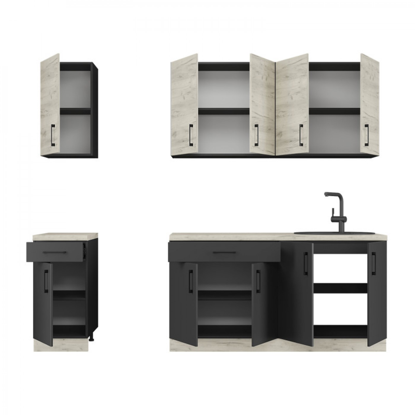 КОМПЛЕКТ Кухня ОПТИМА К3 (2,6 м)