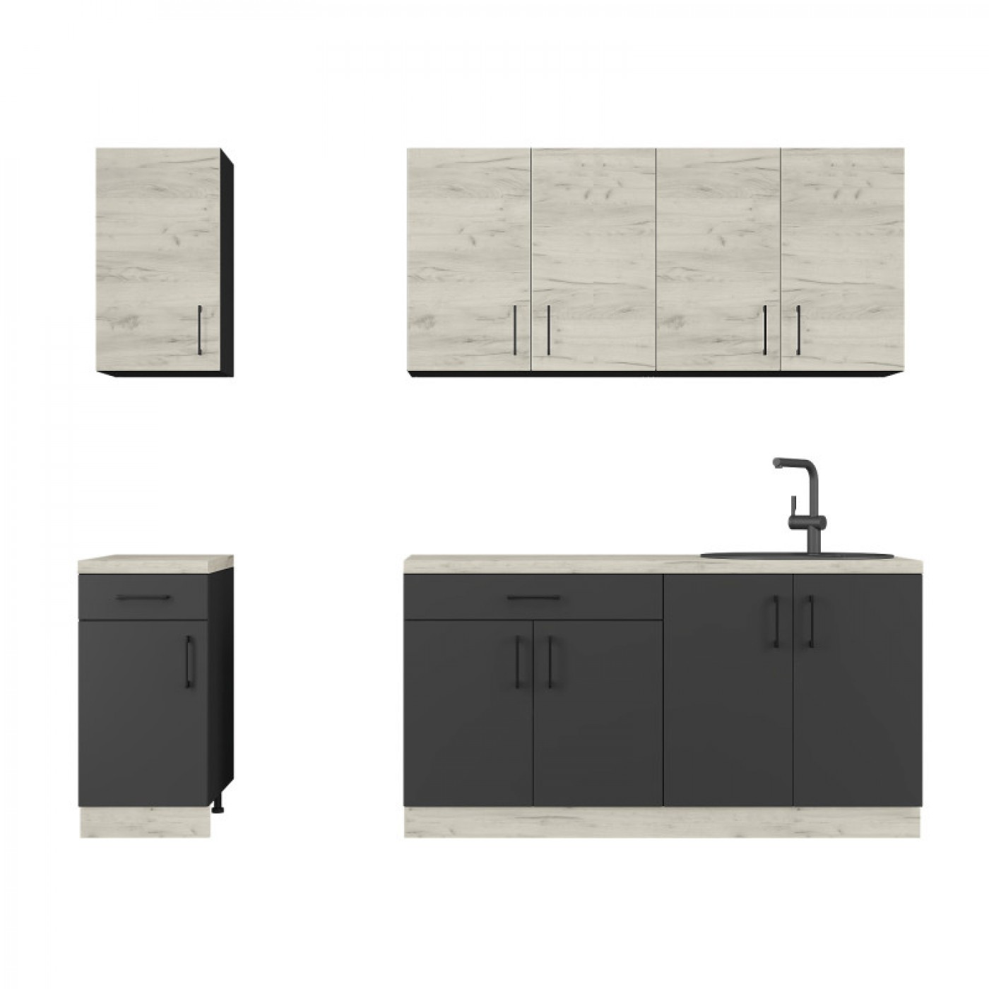 КОМПЛЕКТ Кухня ОПТИМА К3 (2,6 м)