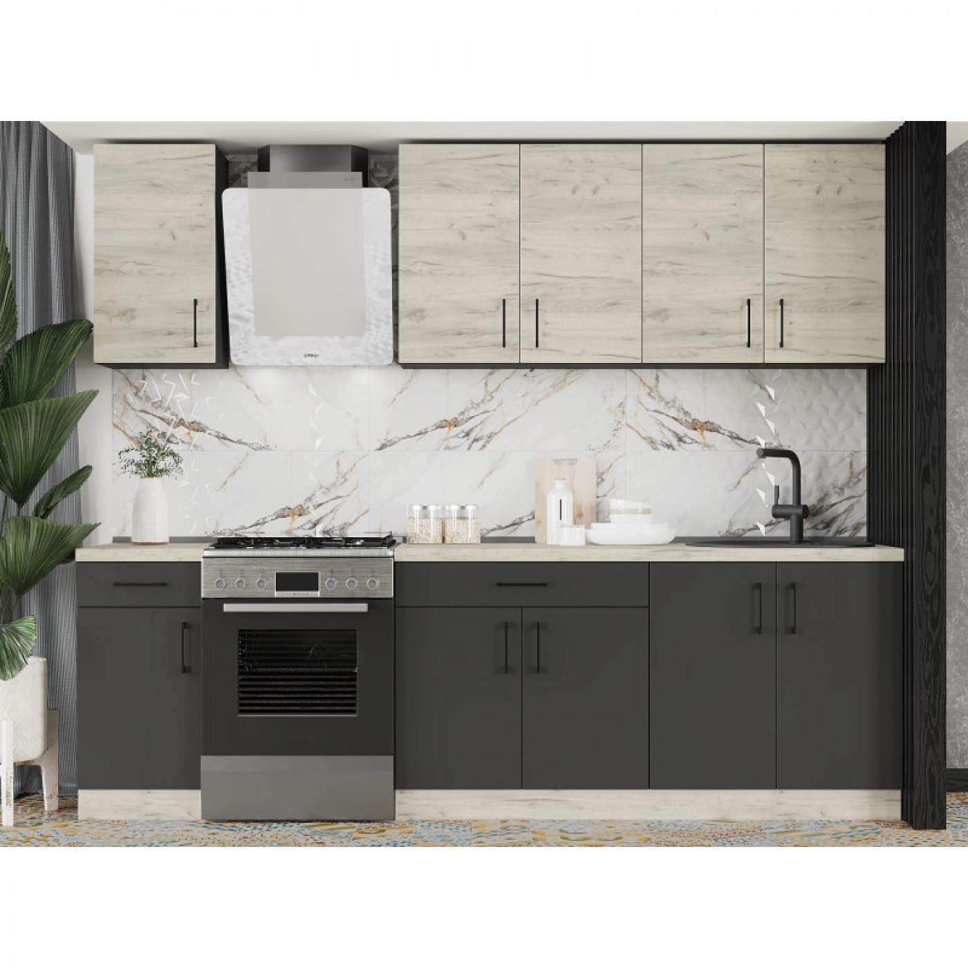 КОМПЛЕКТ Кухня ОПТИМА К3 (2,6 м)