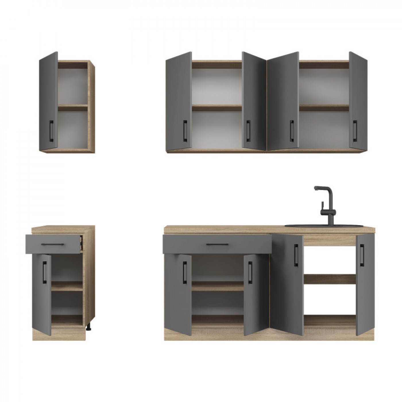 КОМПЛЕКТ Кухня ОПТИМА К3 (2,6 м)