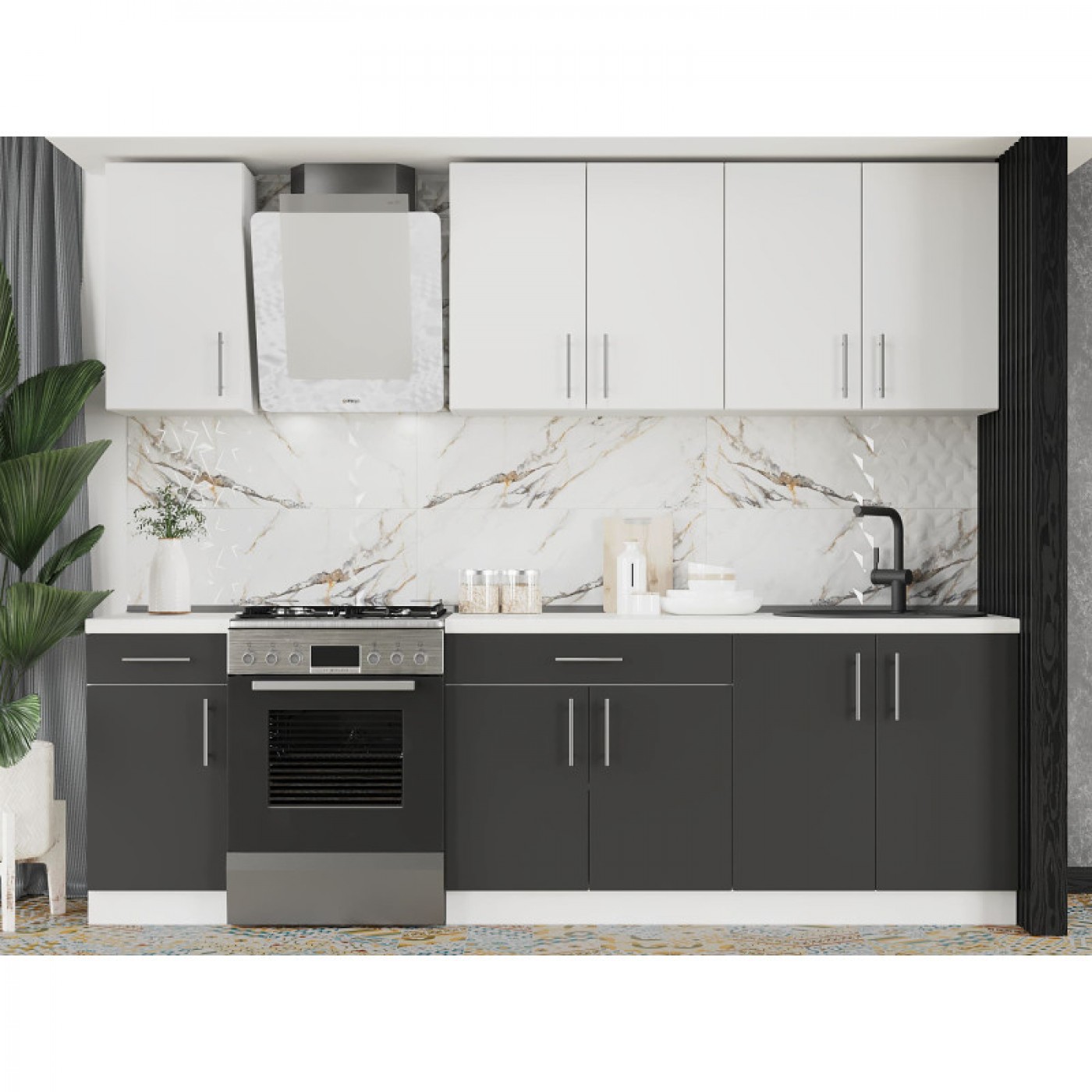 КОМПЛЕКТ Кухня ОПТИМА К3 (2,6 м)