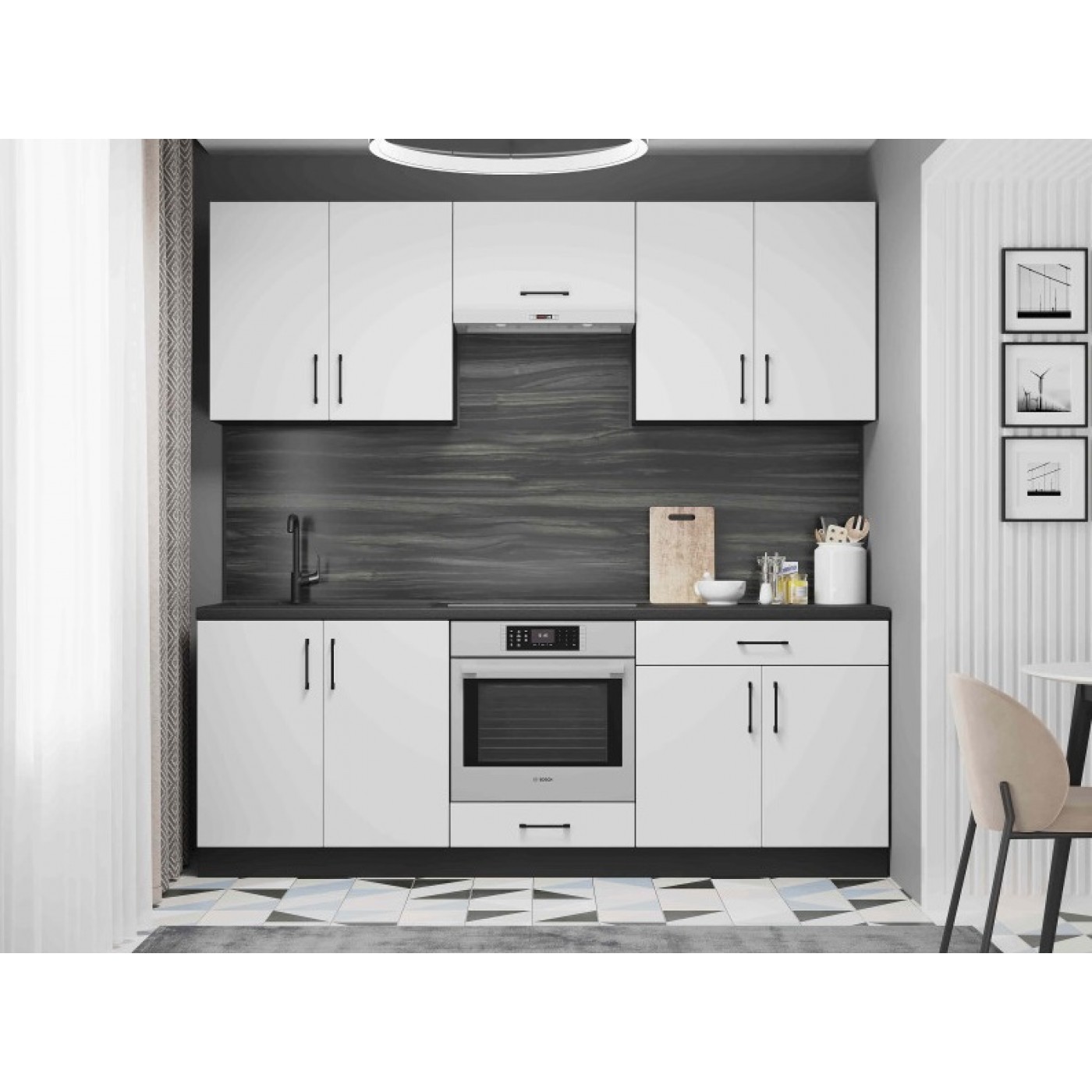 КОМПЛЕКТ Кухня ОПТИМА К8 (2,2 м) 