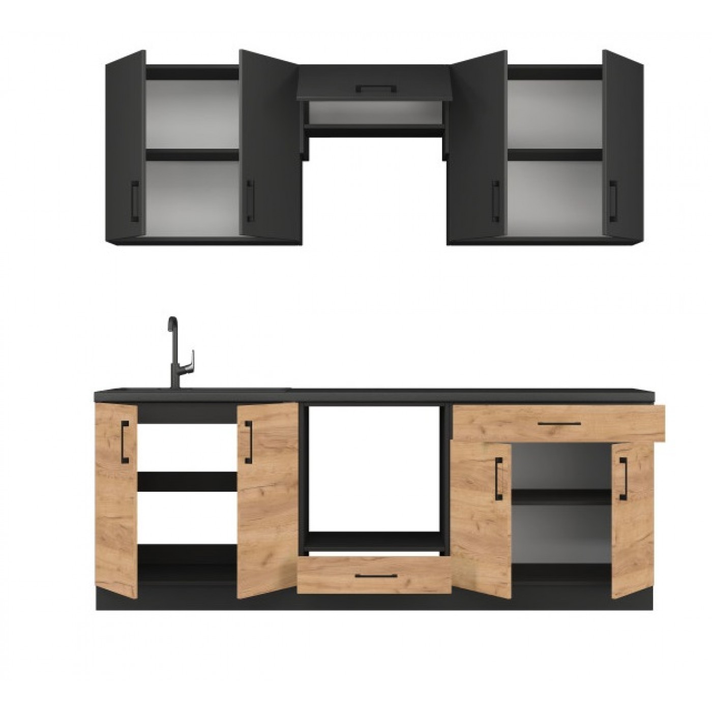 КОМПЛЕКТ Кухня ОПТИМА К8 (2,2 м) 