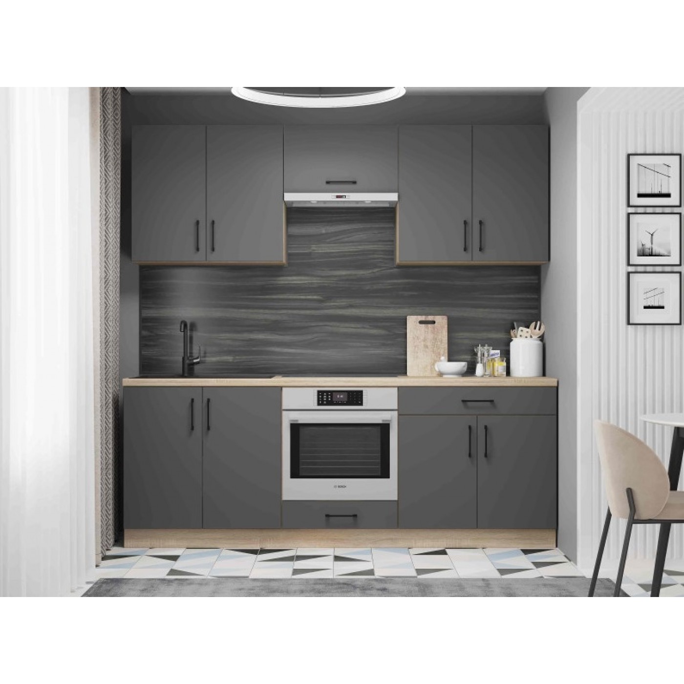 КОМПЛЕКТ Кухня ОПТИМА К8 (2,2 м) 