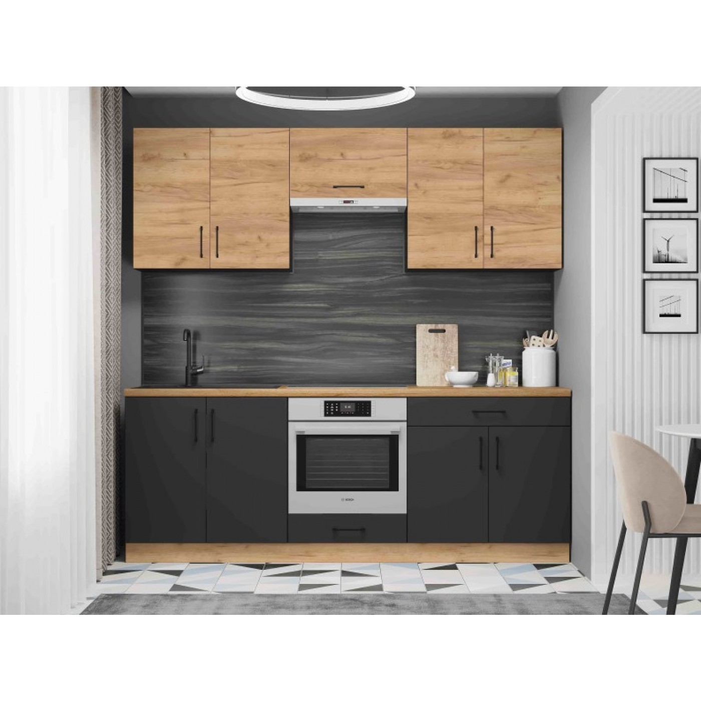 КОМПЛЕКТ Кухня ОПТИМА К8 (2,2 м) 