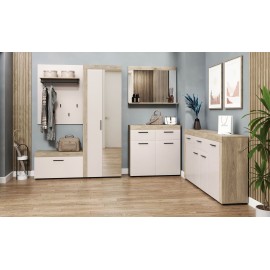 Прихожая Хелен (дуб белый/сатин)