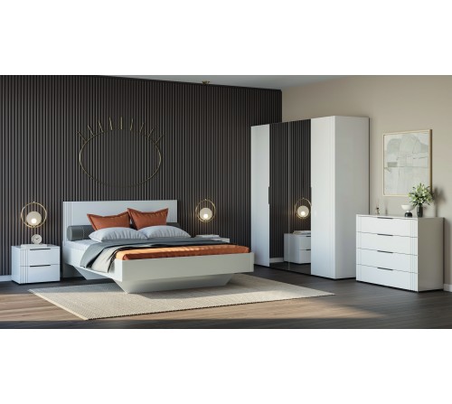 Спальня 4Д Амелия (б/матрасу и каркаса)