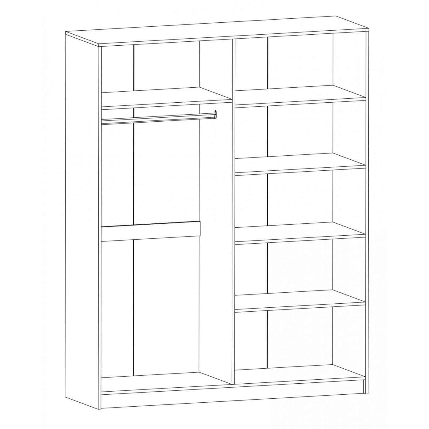 Спальня Араміс Комплект (4Д) без ламелей