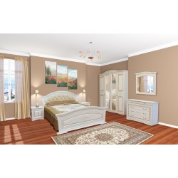 Спальня Ніколь (патина) Спальня 4Д (б/матраса та каркаса)