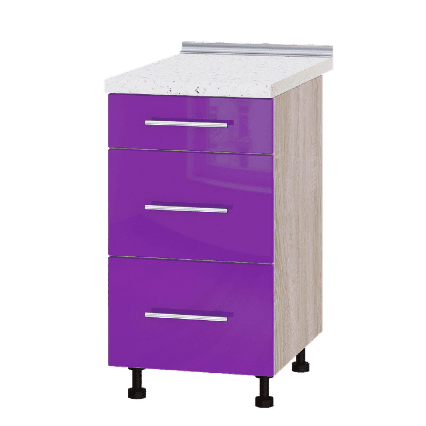 Кухня МОДЕРН Н87-450 Низ 450 три шухляди