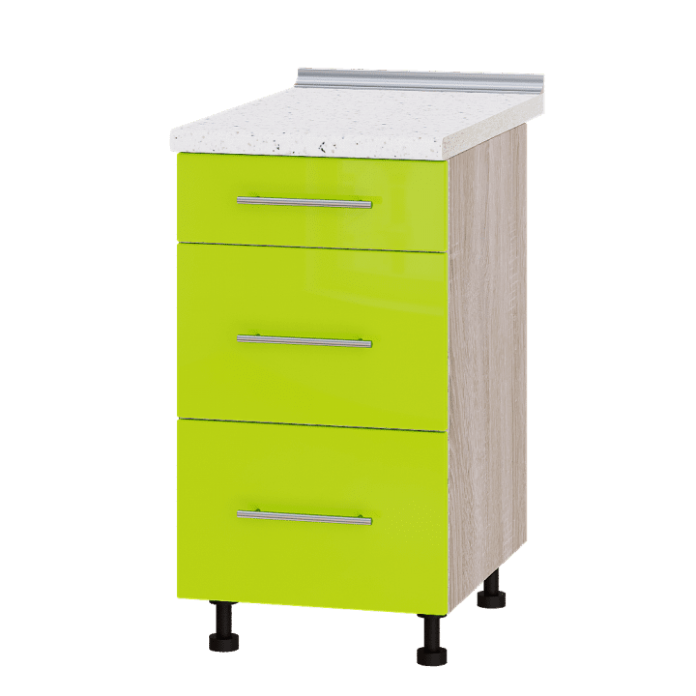 Кухня МОДЕРН Н87-450 Низ 450 три шухляди