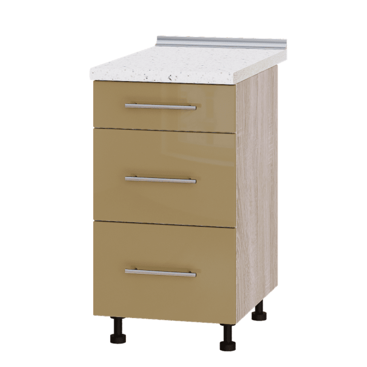 Кухня МОДЕРН Н87-450 Низ 450 три шухляди