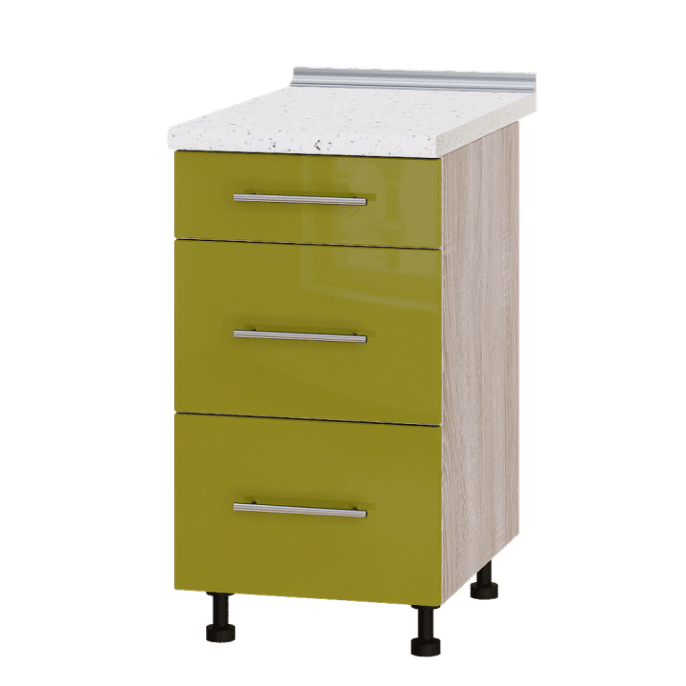 Кухня МОДЕРН Н87-450 Низ 450 три шухляди