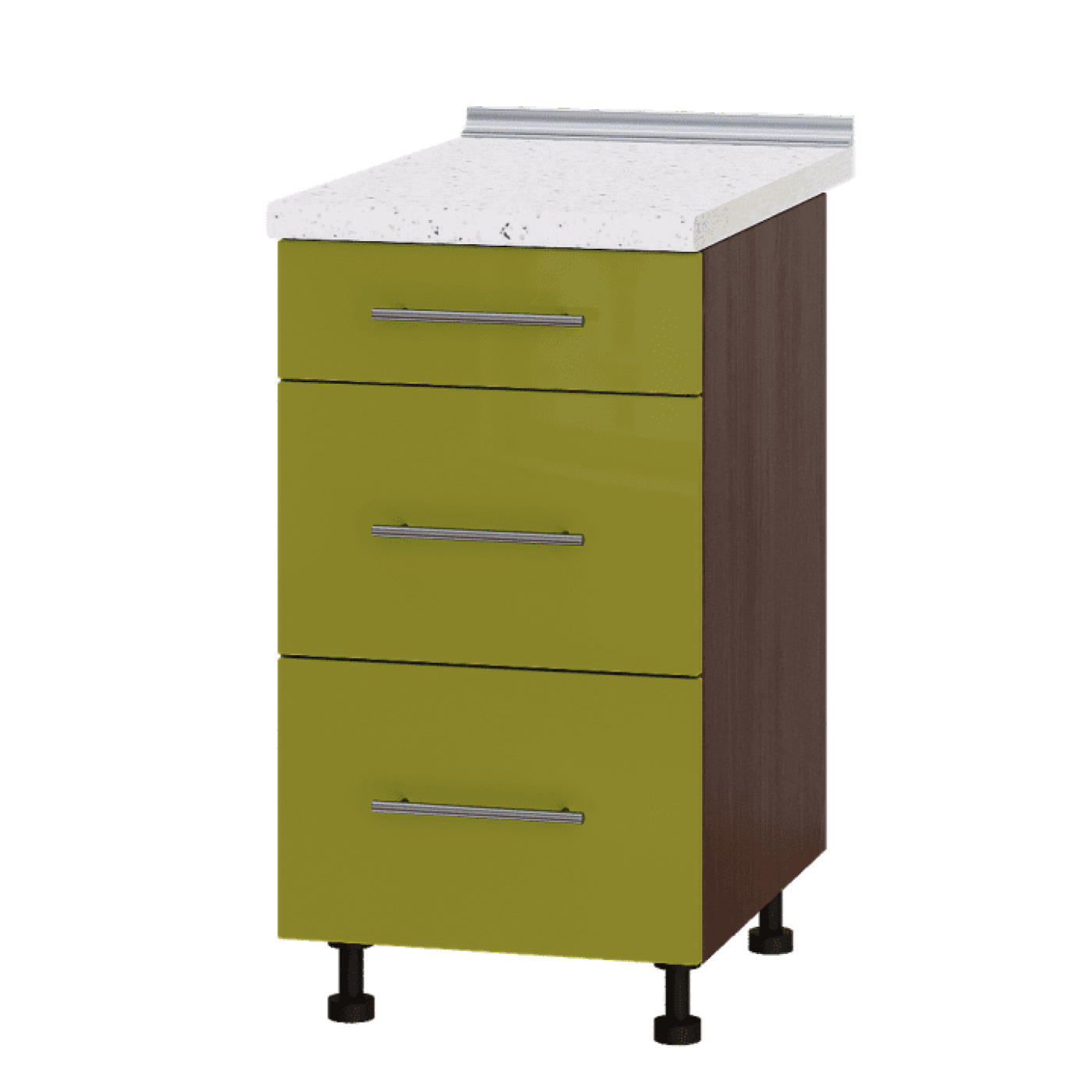 Кухня МОДЕРН Н87-450 Низ 450 три шухляди