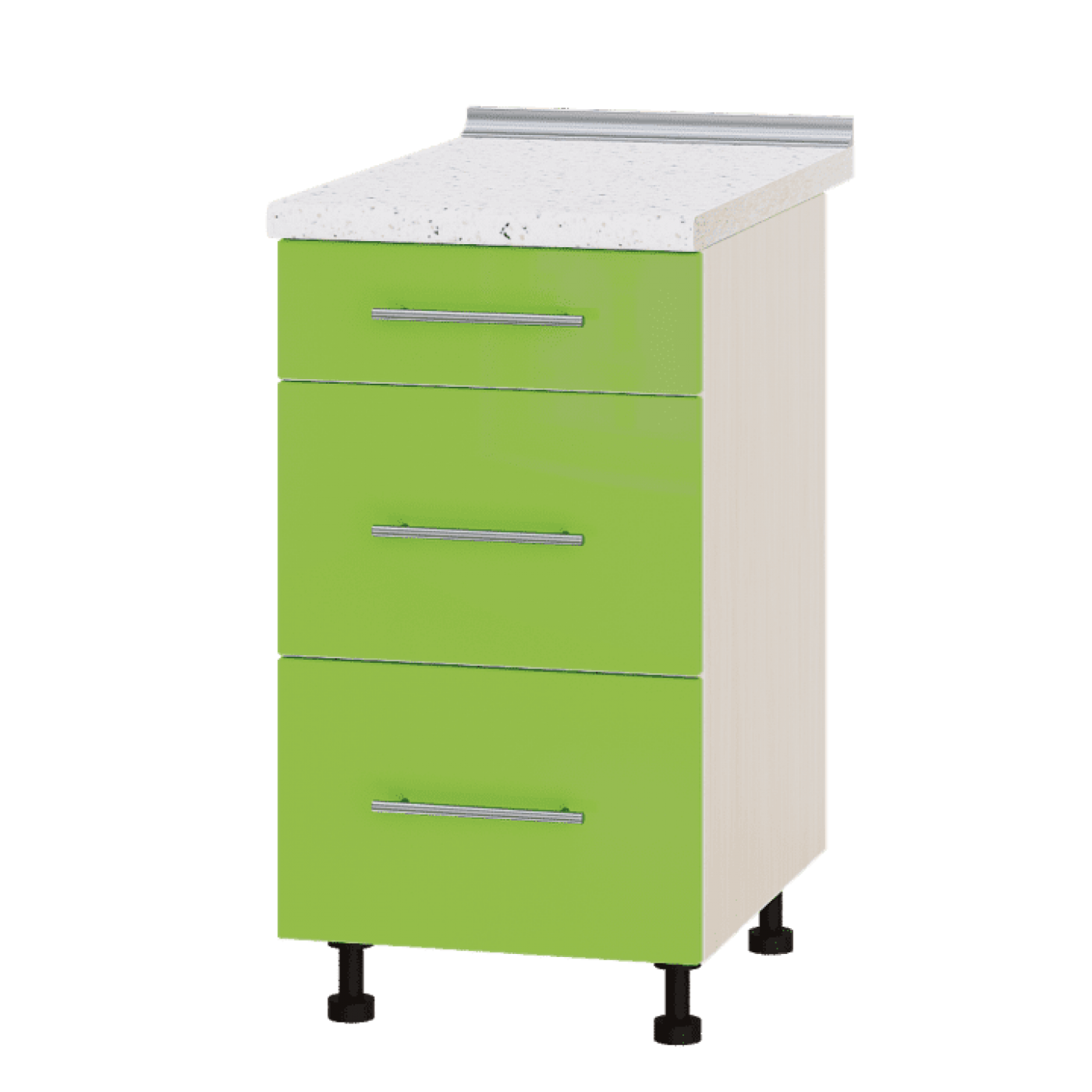 Кухня МОДЕРН Н87-450 Низ 450 три шухляди