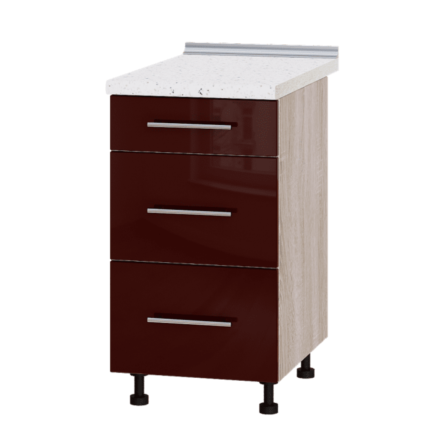 Кухня МОДЕРН Н87-450 Низ 450 три шухляди