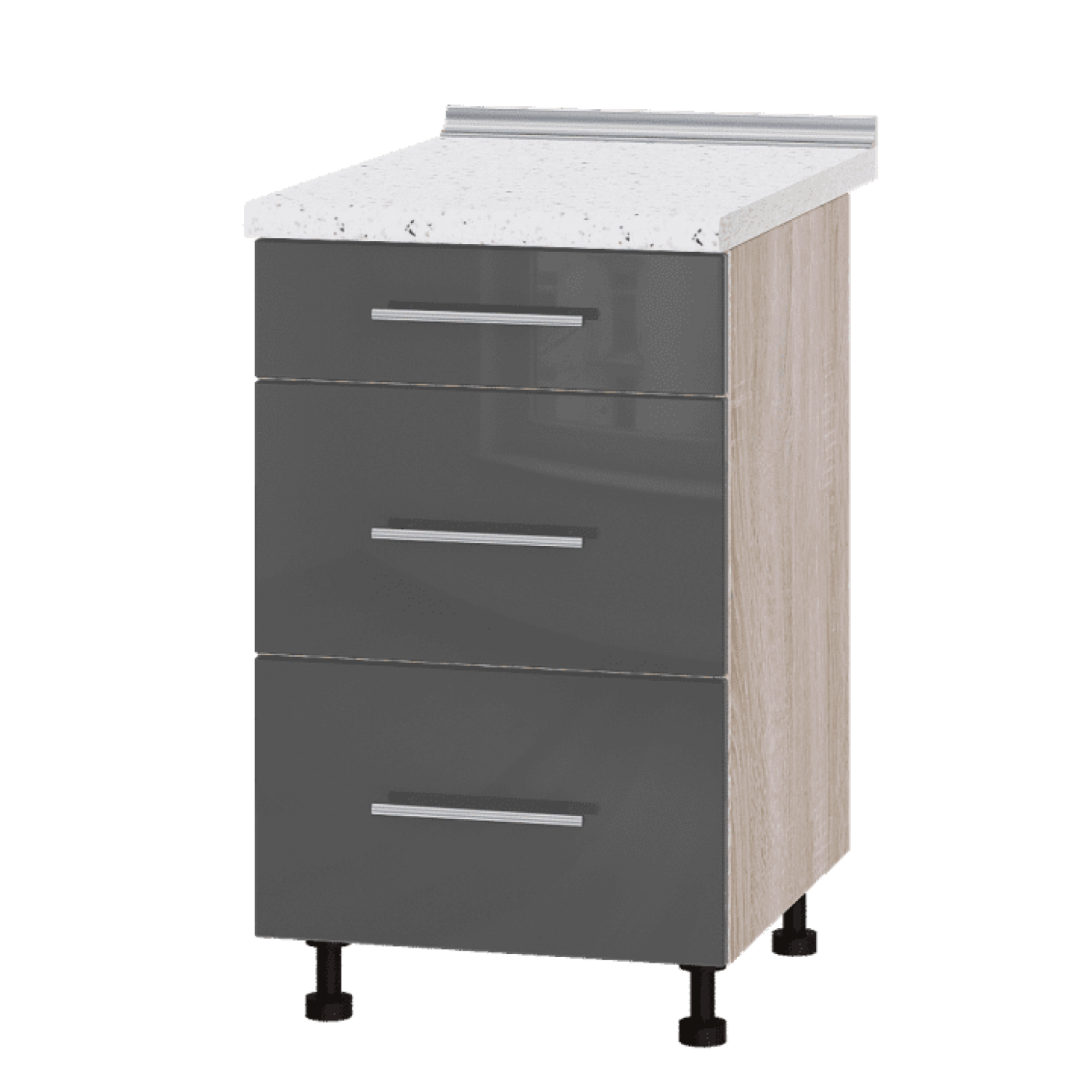 Кухня МОДЕРН Н87-500 Низ 500 три ящика