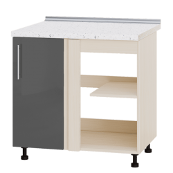 Кухня МОДЕРН Н89-845 Низ 845 угол 90" фасад 350