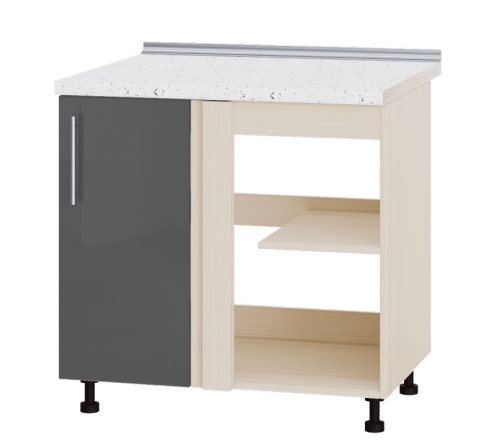 Кухня МОДЕРН Н89-845 Низ 845 угол 90" фасад 350