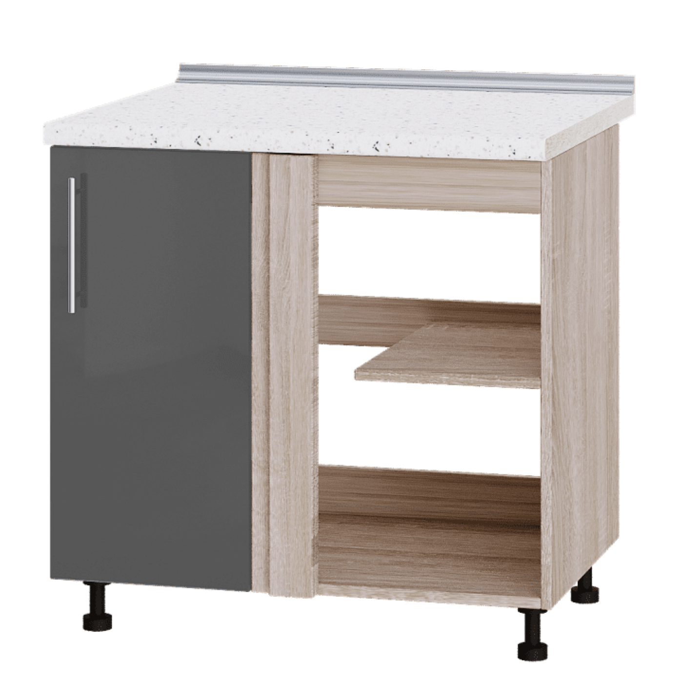 Кухня МОДЕРН Н89-845 Низ 845 угол 90" фасад 350