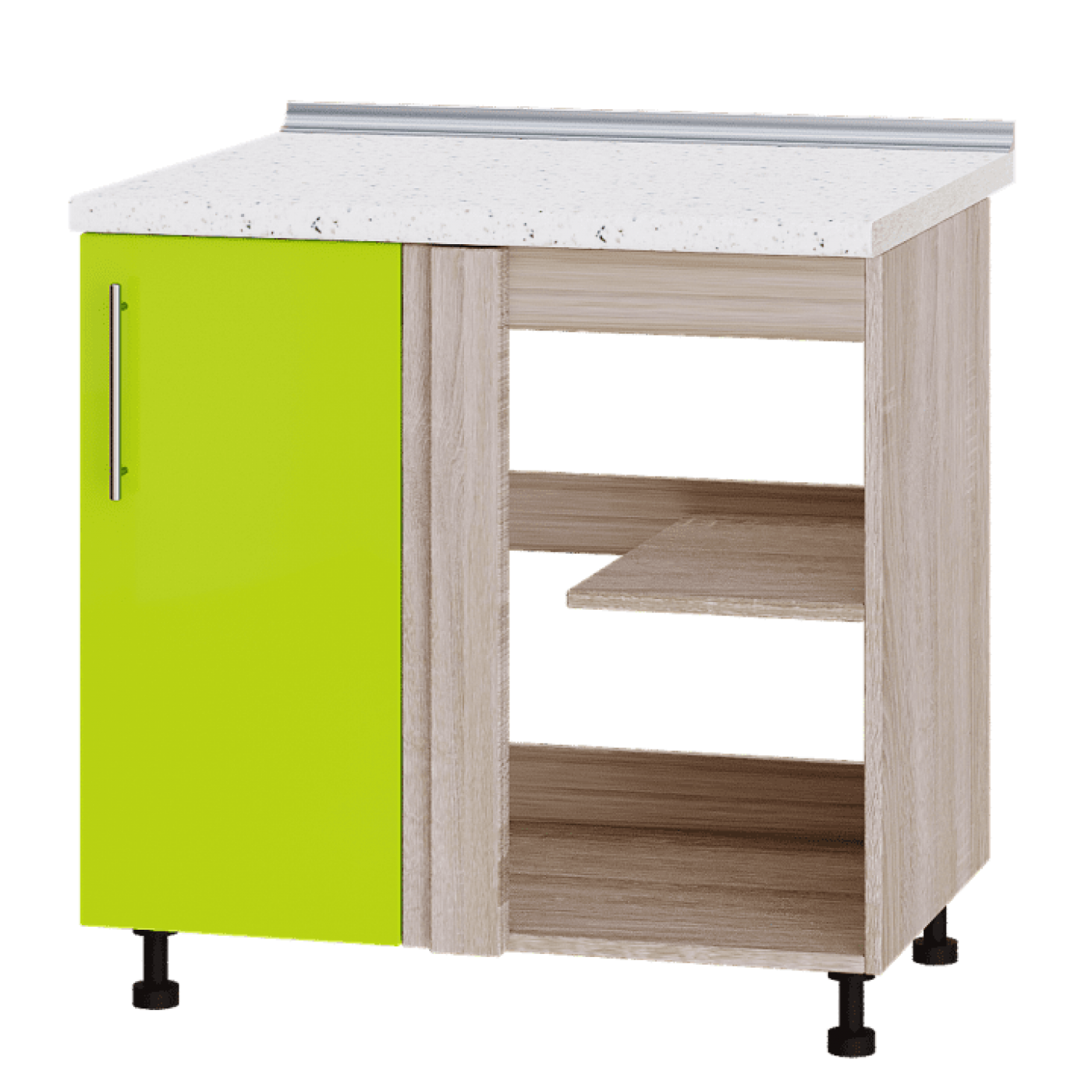 Кухня МОДЕРН Н89-845 Низ 845 угол 90" фасад 350