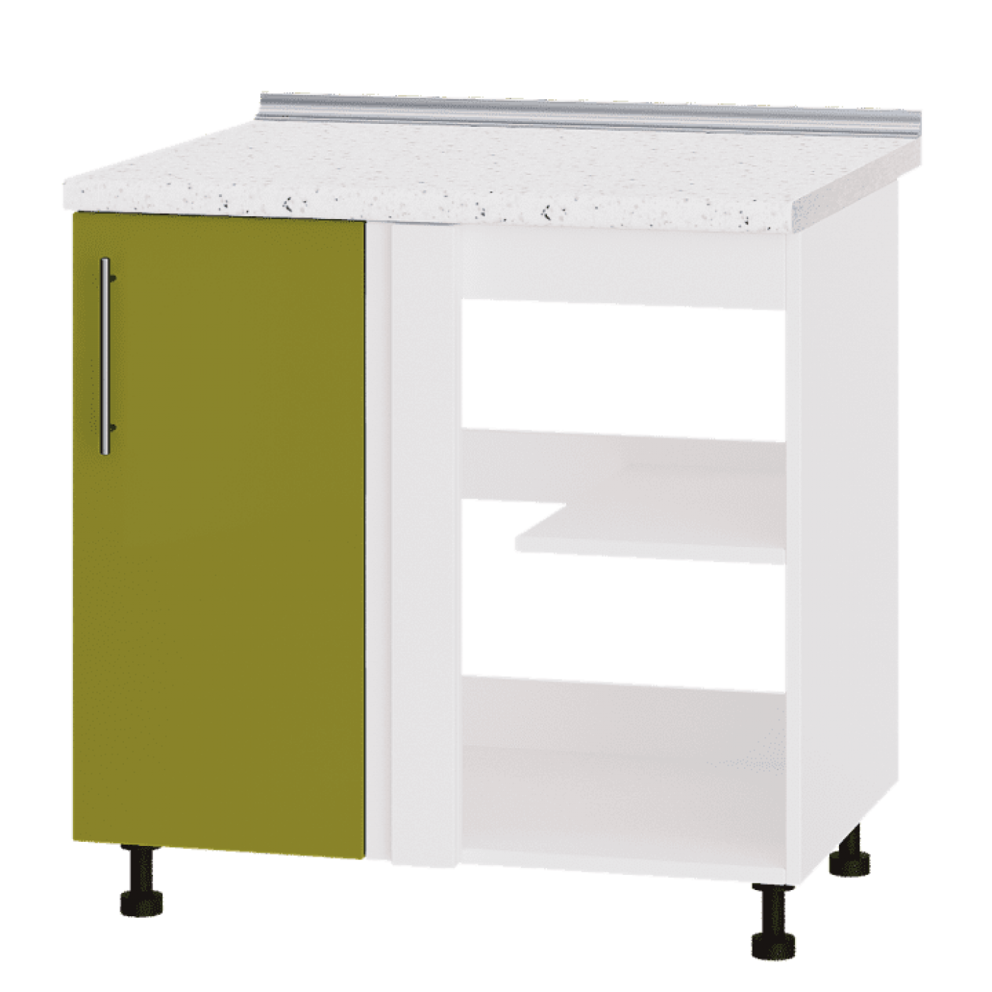 Кухня МОДЕРН Н89-845 Низ 845 угол 90" фасад 350