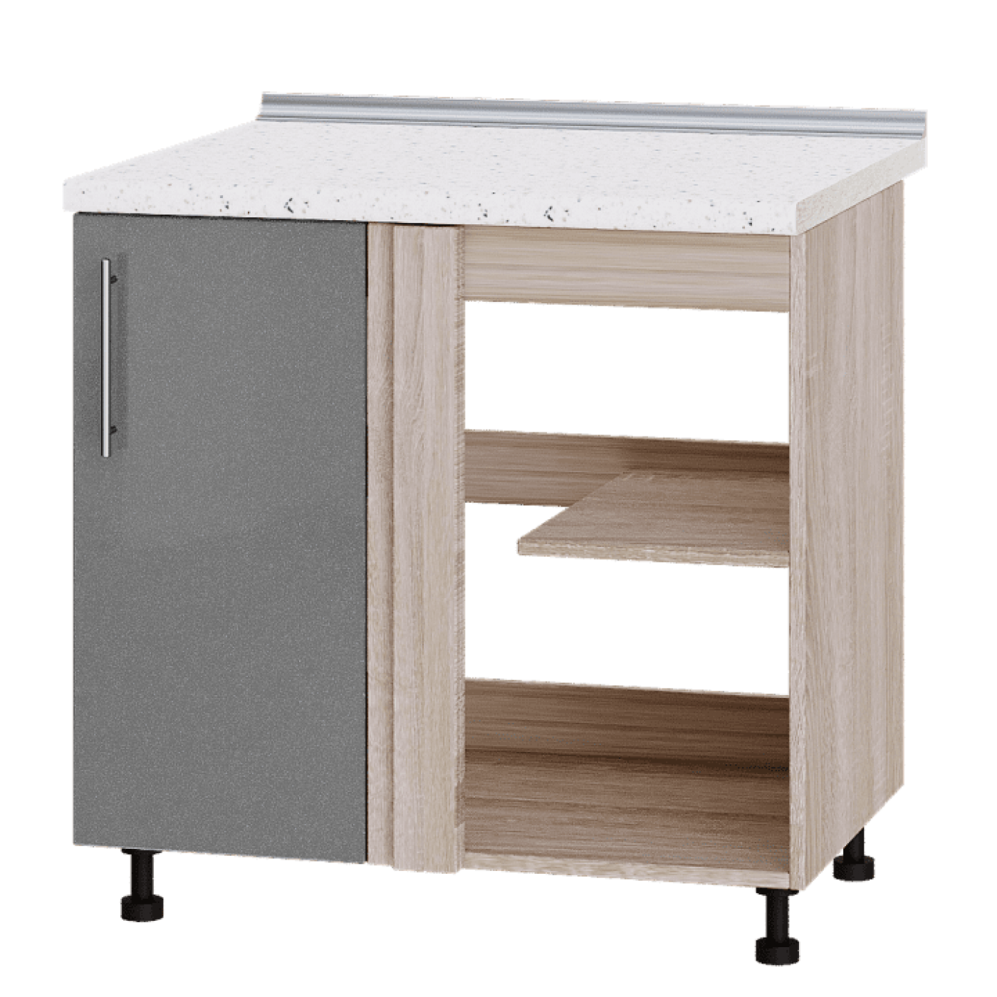 Кухня МОДЕРН Н89-845 Низ 845 угол 90" фасад 350