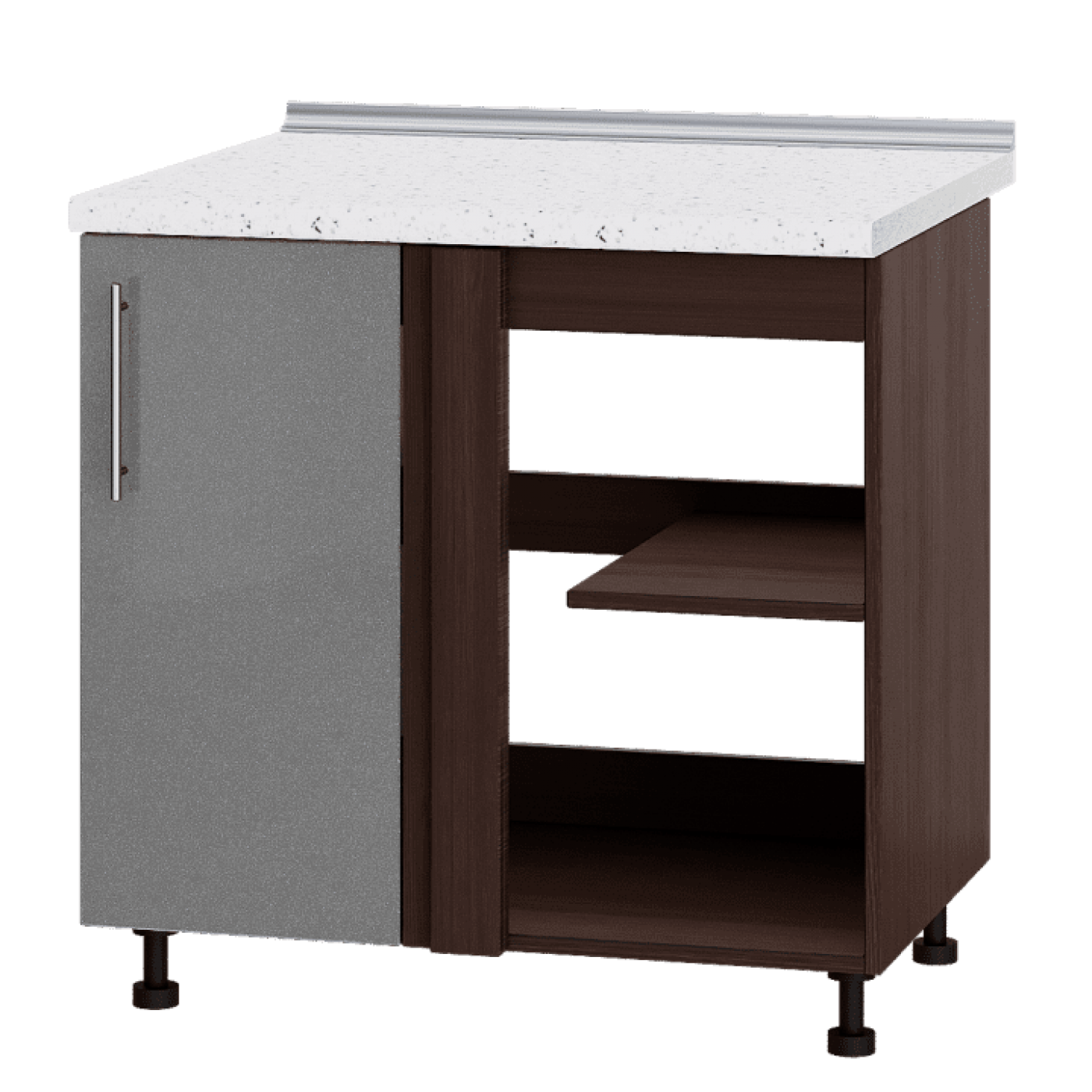 Кухня МОДЕРН Н89-845 Низ 845 угол 90" фасад 350