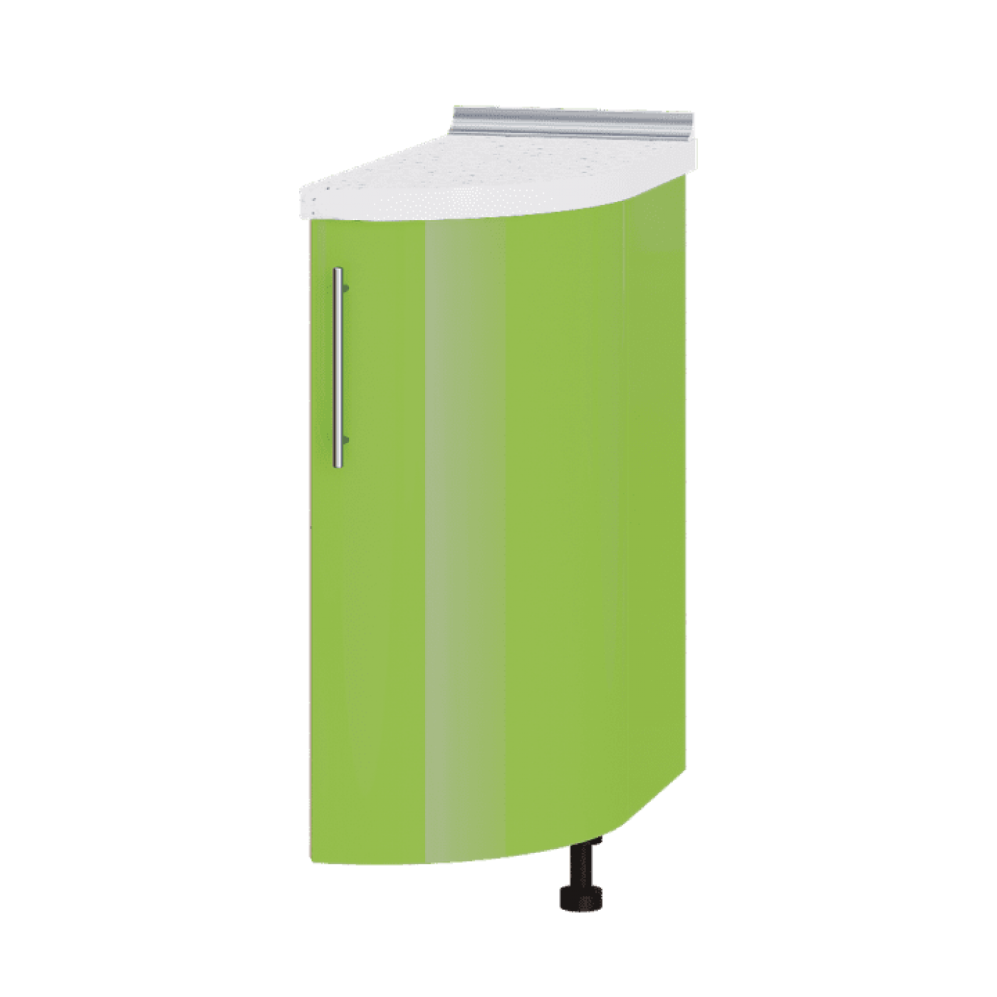 Кухня МОДЕРН Н94-300 окончание Низ 550 радиусный фасад