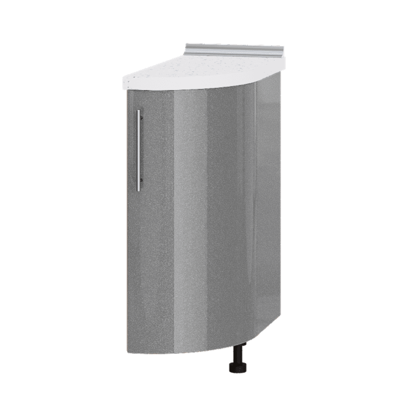 Кухня МОДЕРН Н94-300 окончание Низ 550 радиусный фасад