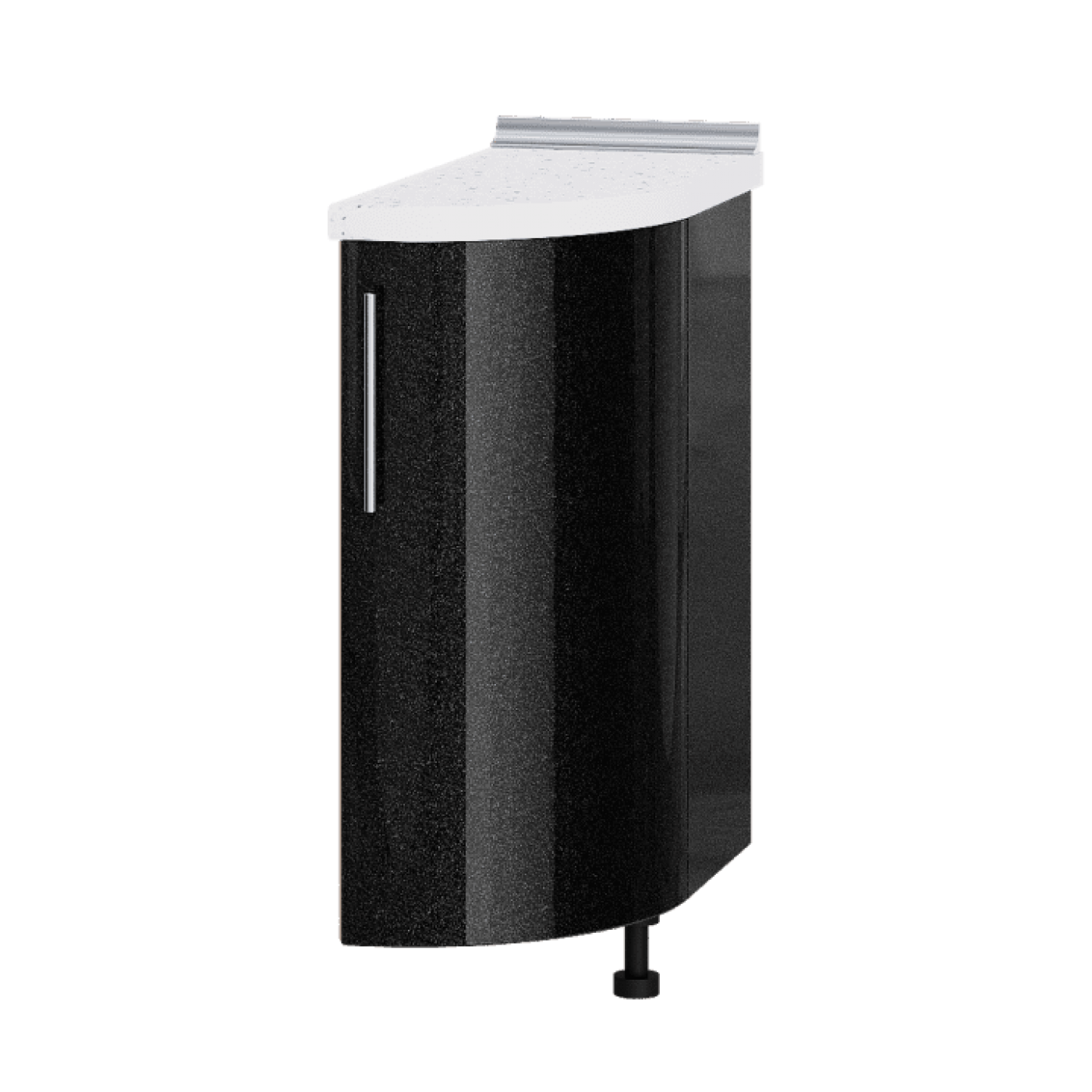 Кухня МОДЕРН Н94-300 окончание Низ 550 радиусный фасад