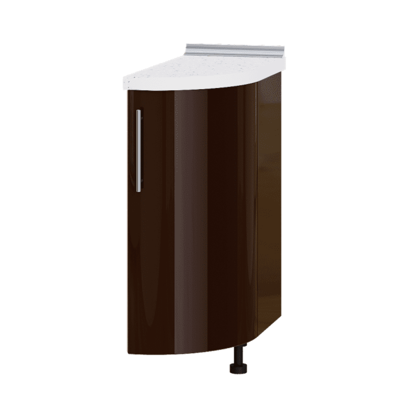 Кухня МОДЕРН Н94-300 окончание Низ 550 радиусный фасад