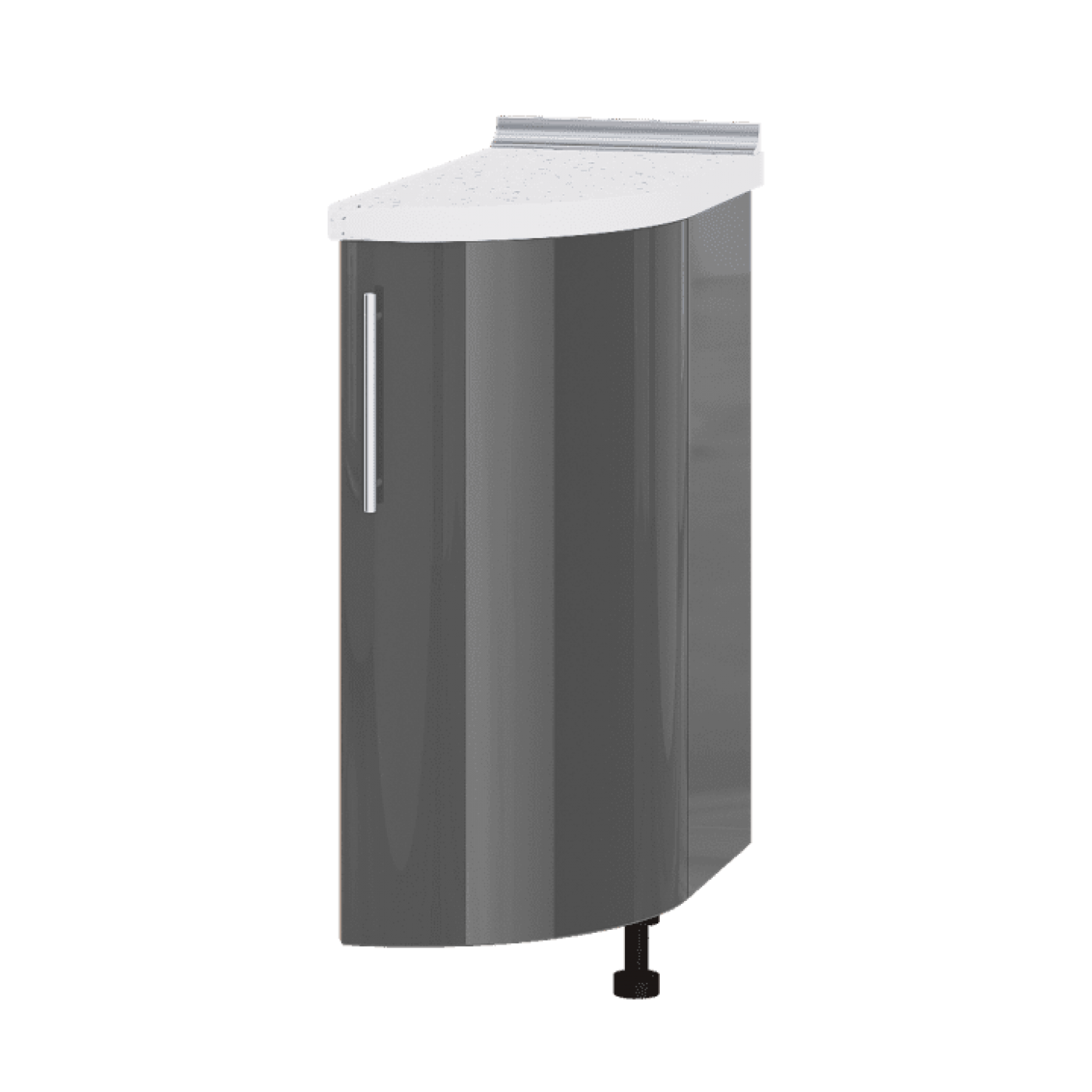 Кухня МОДЕРН Н94-300 окончание Низ 550 радиусный фасад