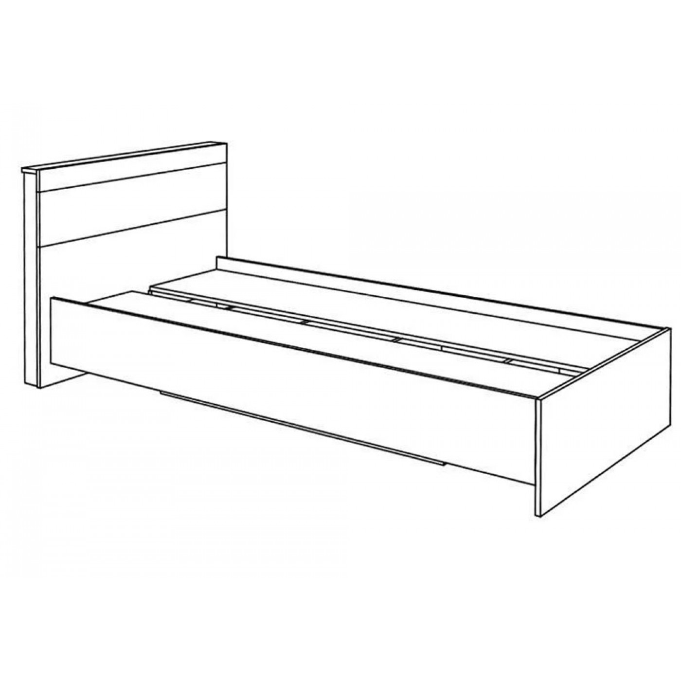 СОНАТА Кровать 900 ( 2 УПАК)  (2110*1030*800)