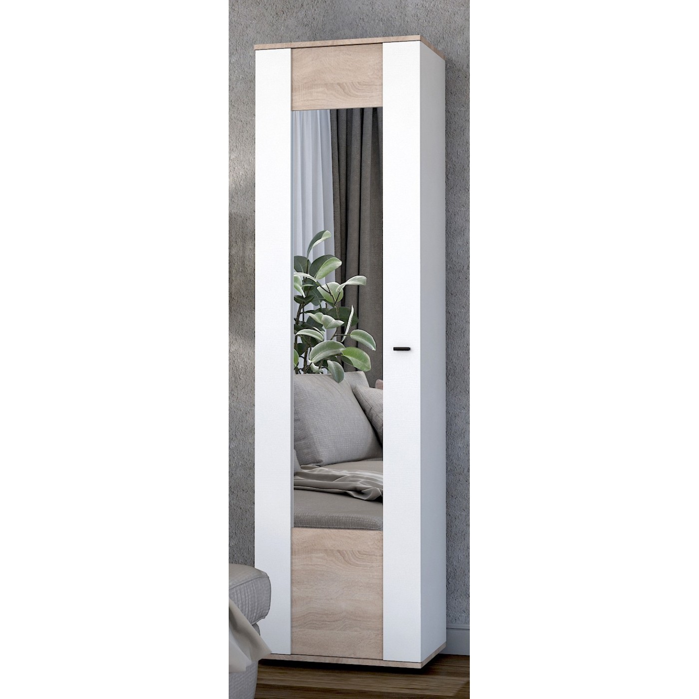 Марс ДСП шкаф с зеркалом 550