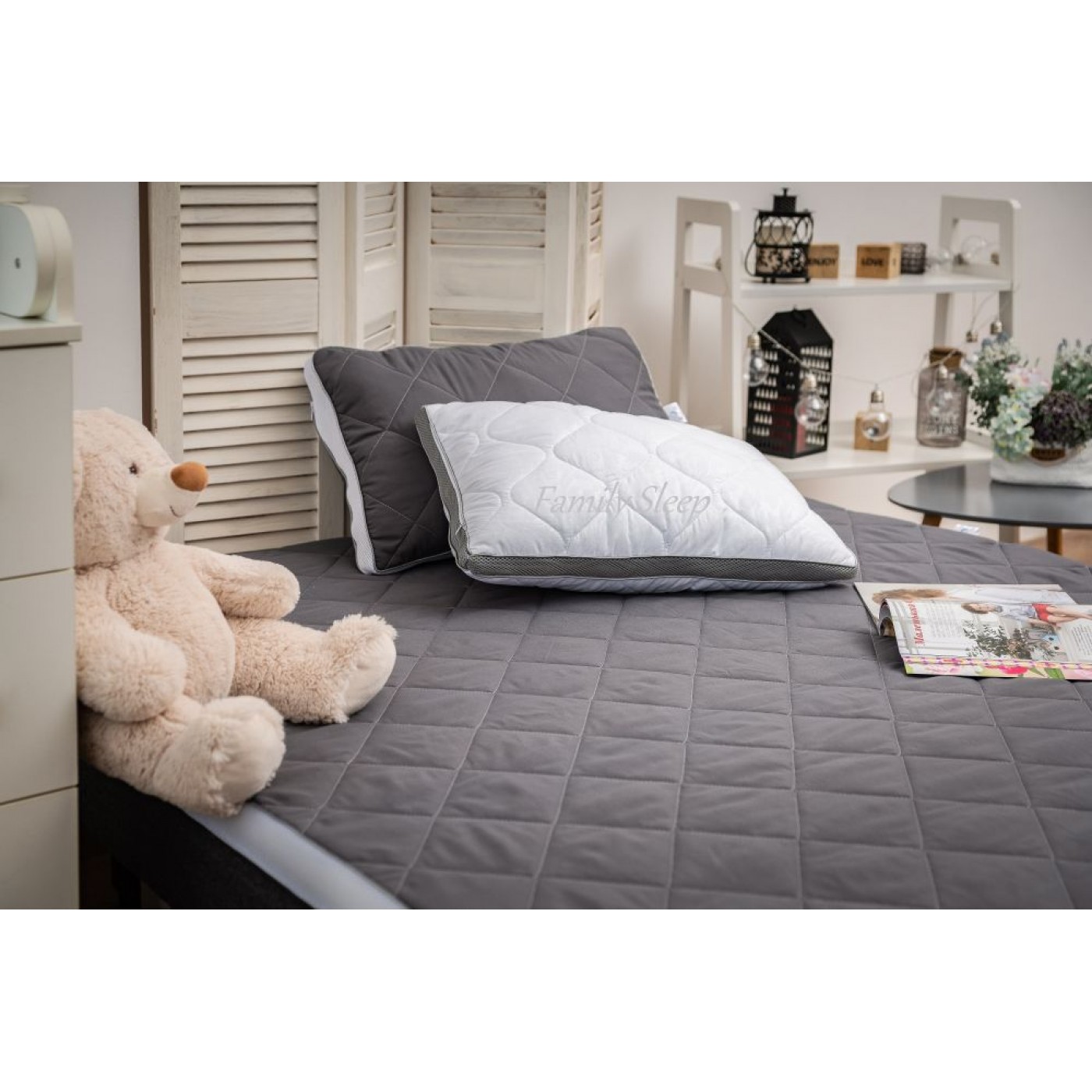 Подушка анатомическая классическая "Strong Sleep 3D" Gray-White collection