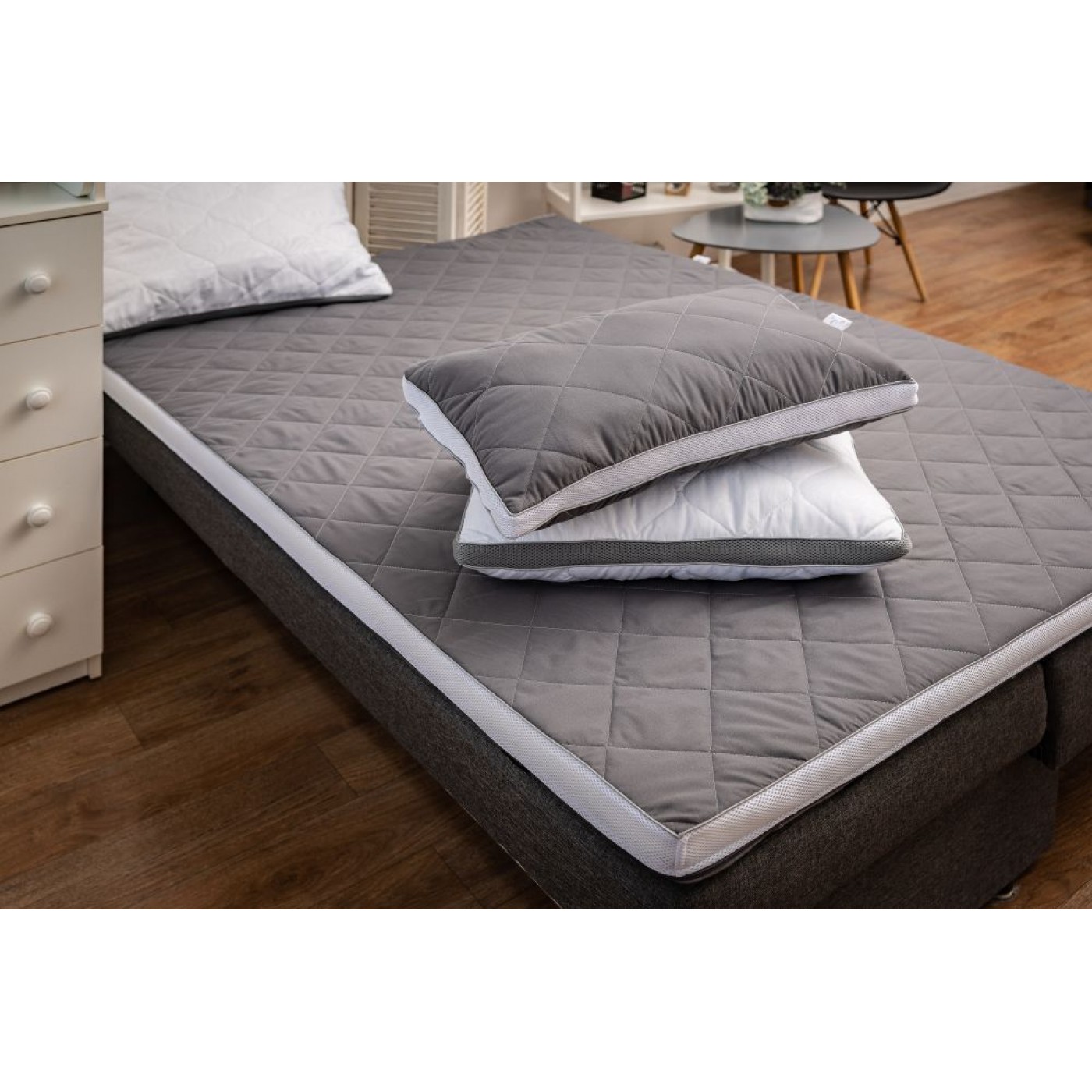 Подушка анатомическая классическая "Strong Sleep 3D" Gray-White collection