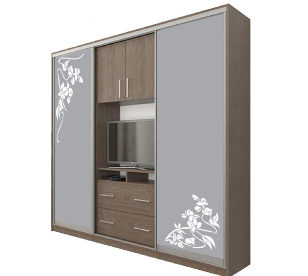 ШТВ 2 В-1 ( Полки + TV + Полки ) Высота 2200