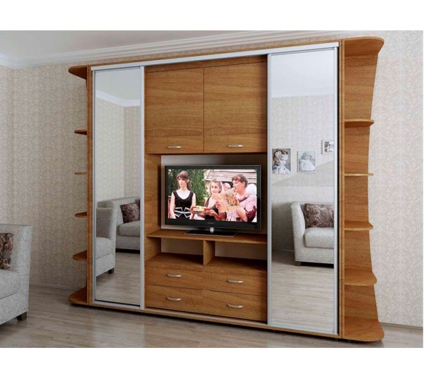 ШТВ 2 В-4 ( Полки + TV + Платяной ) Высота 2400