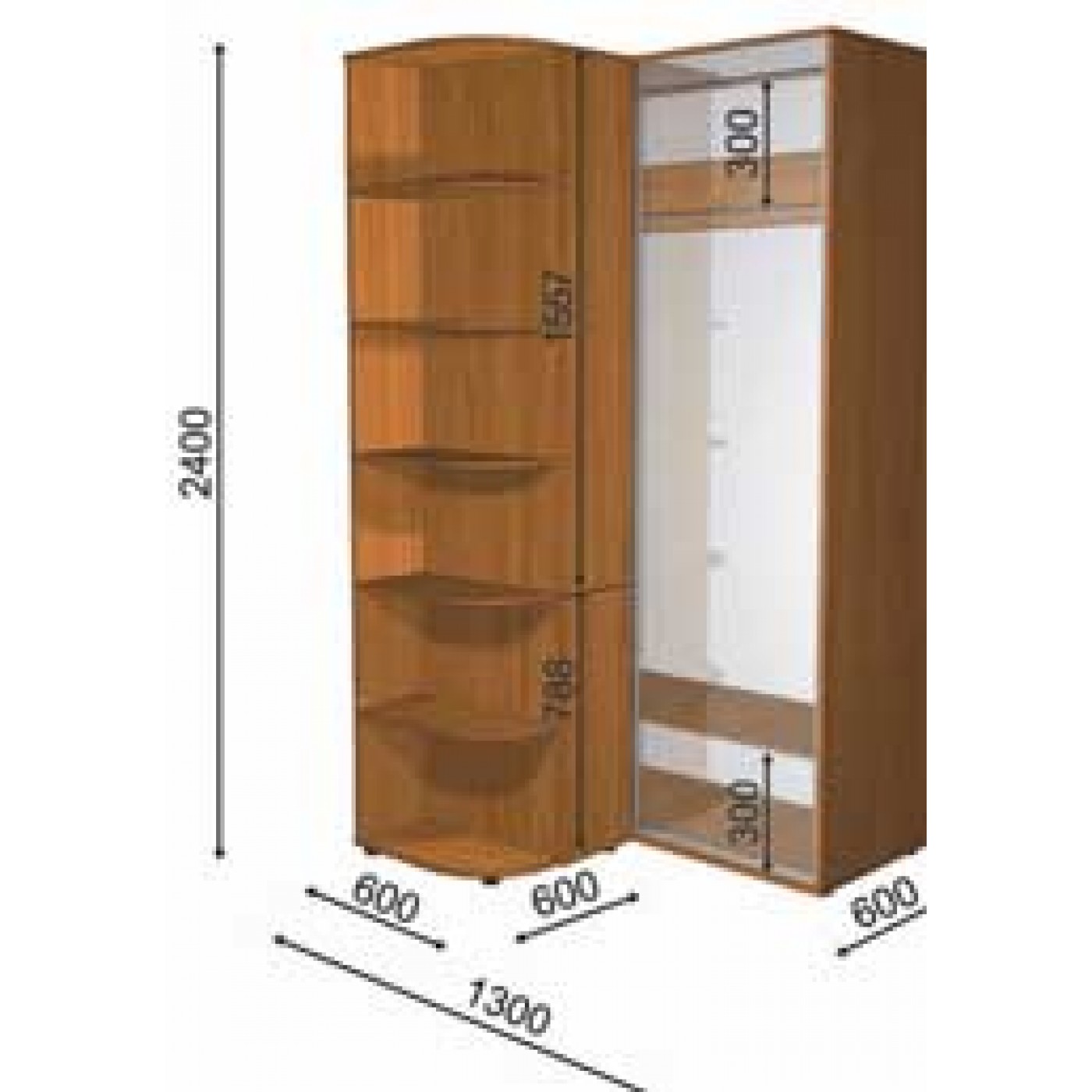 Шафа-купе з Пеналом П4 2400