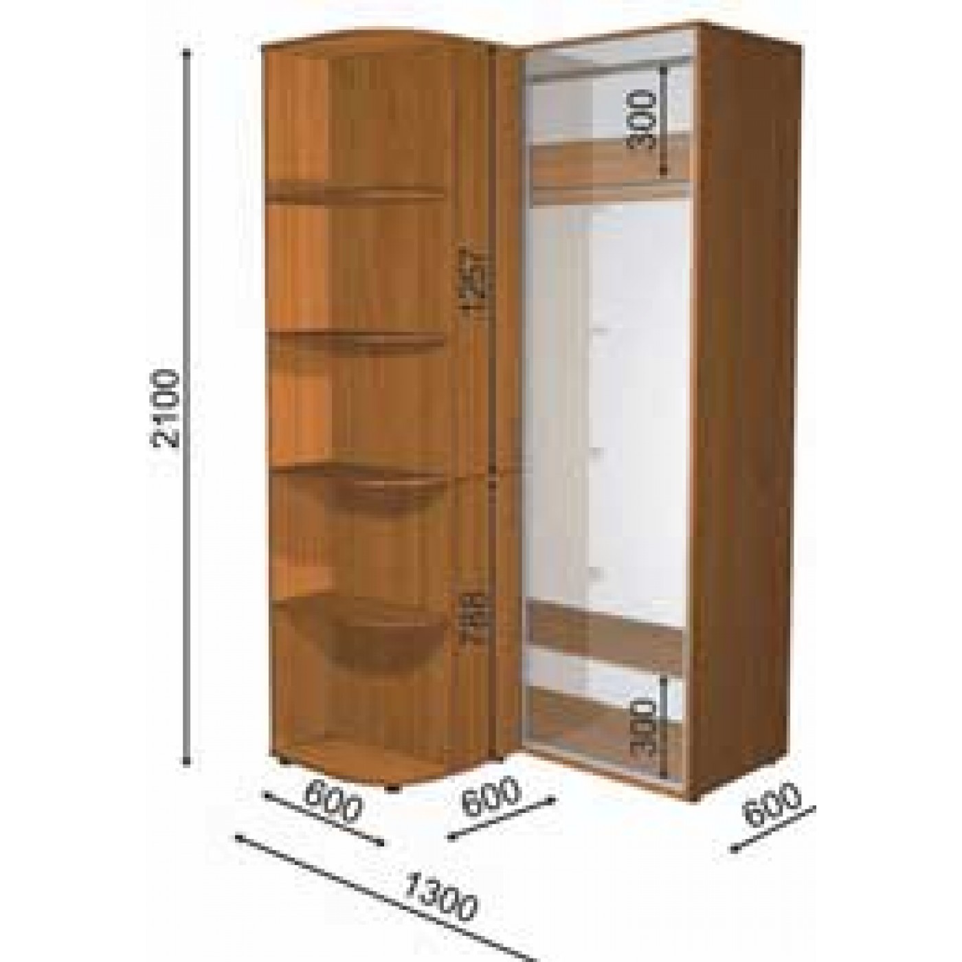 Шафа-купе з Пеналом П4 2400