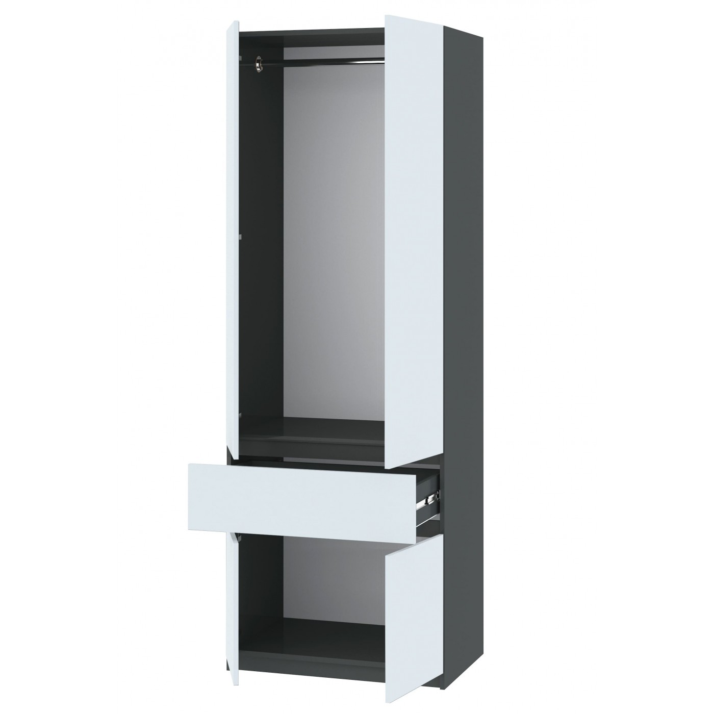 Брайт шкаф с зеркалом 800